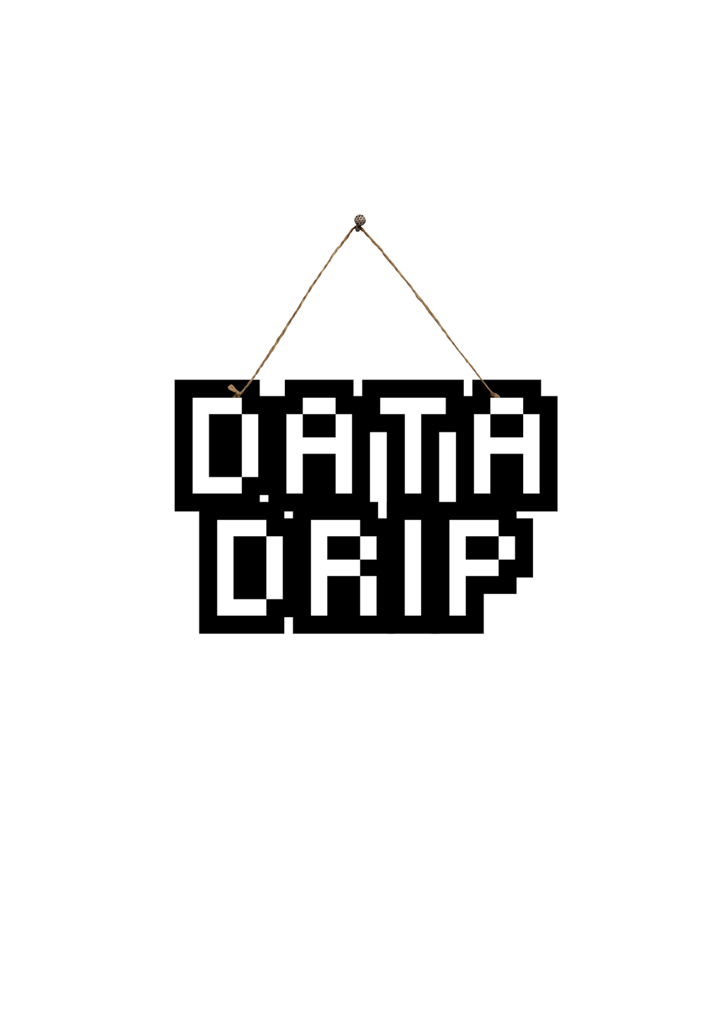 Data Drip Metal Hanging