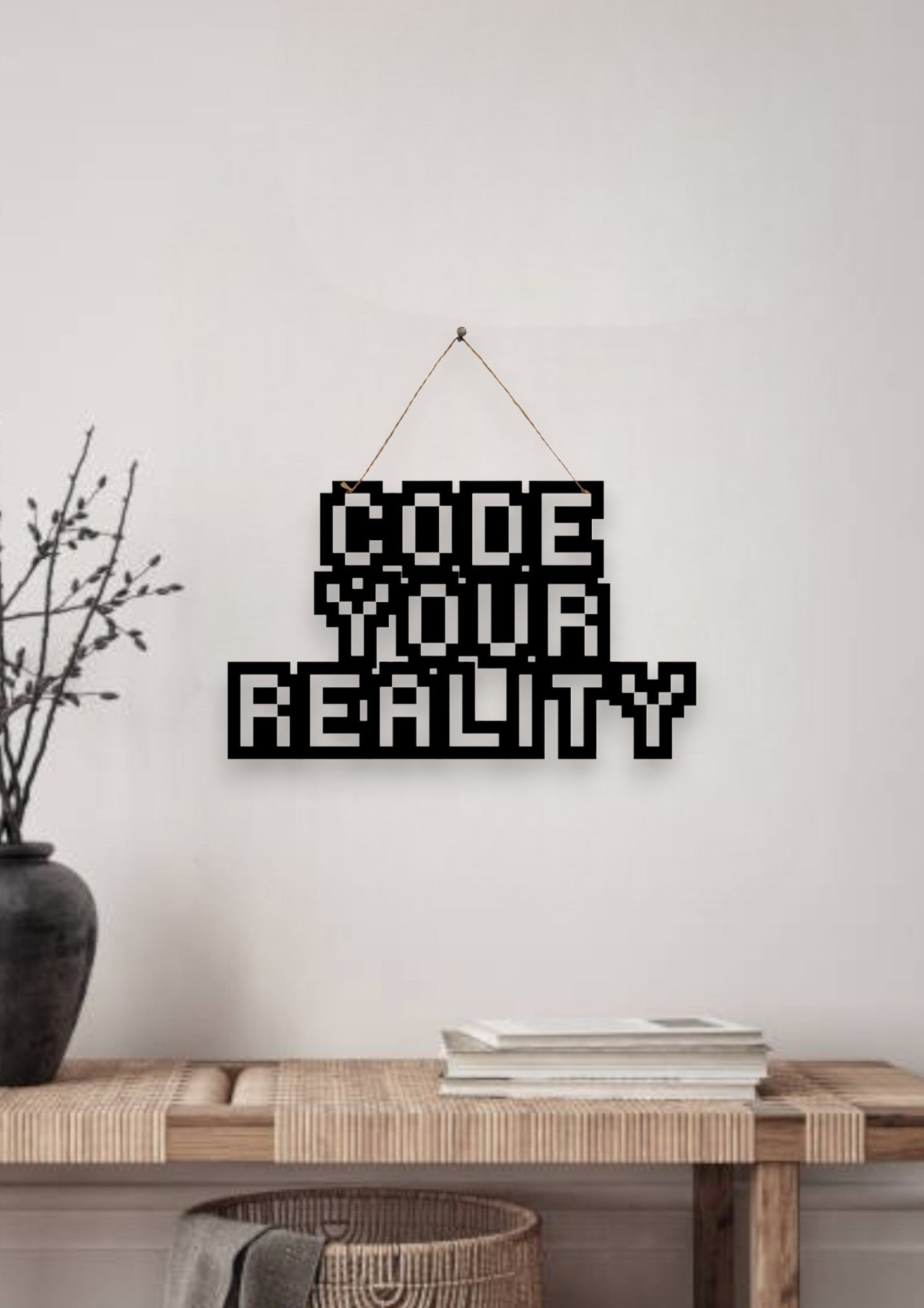 Code Your Reality Metal Hanging