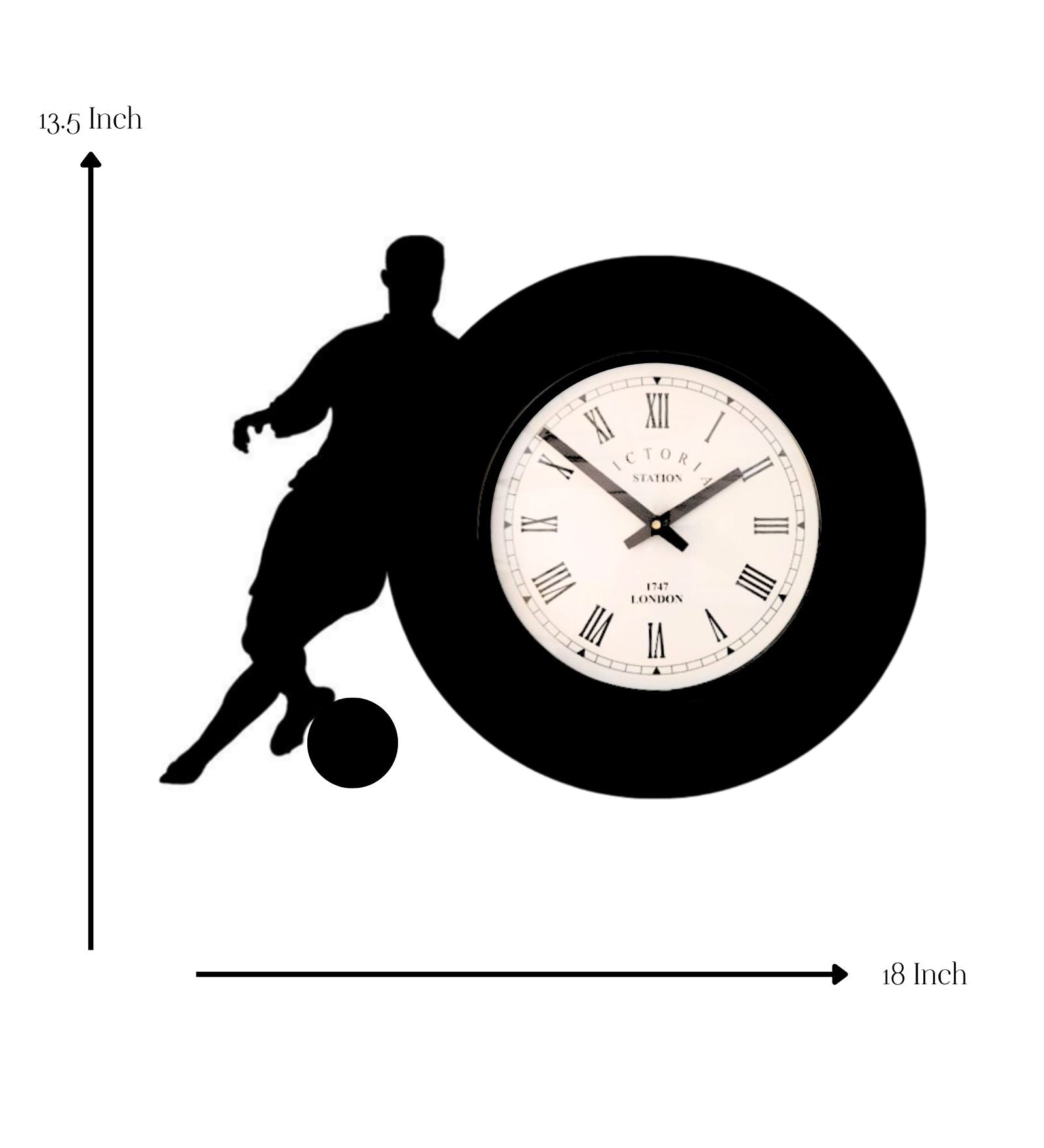Ronaldo Football Wall Clock