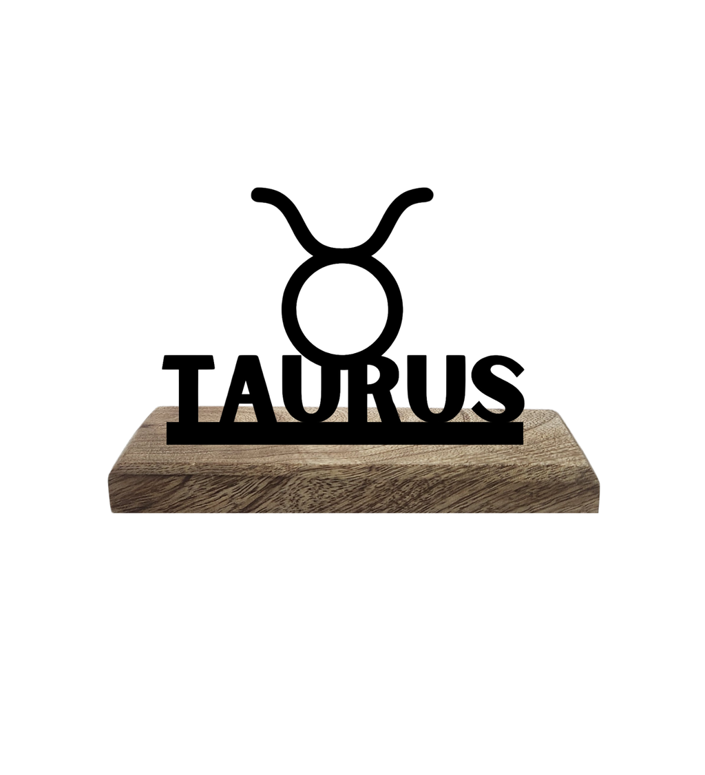 Taurus Sun Sign Set of 2 Table Décor