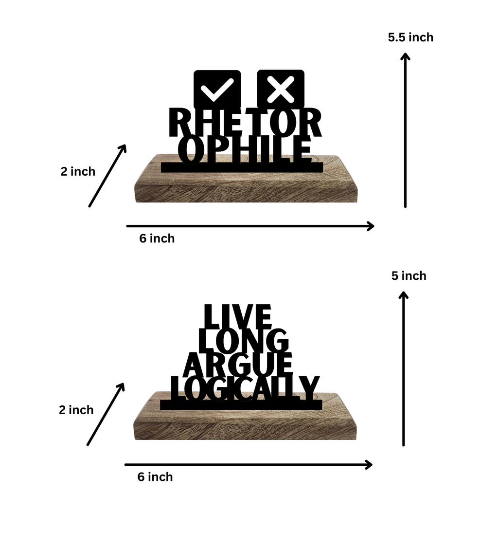 Rhetorophile Set of 2 Table Décor