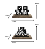 Rhetorophile Set of 2 Table Décor