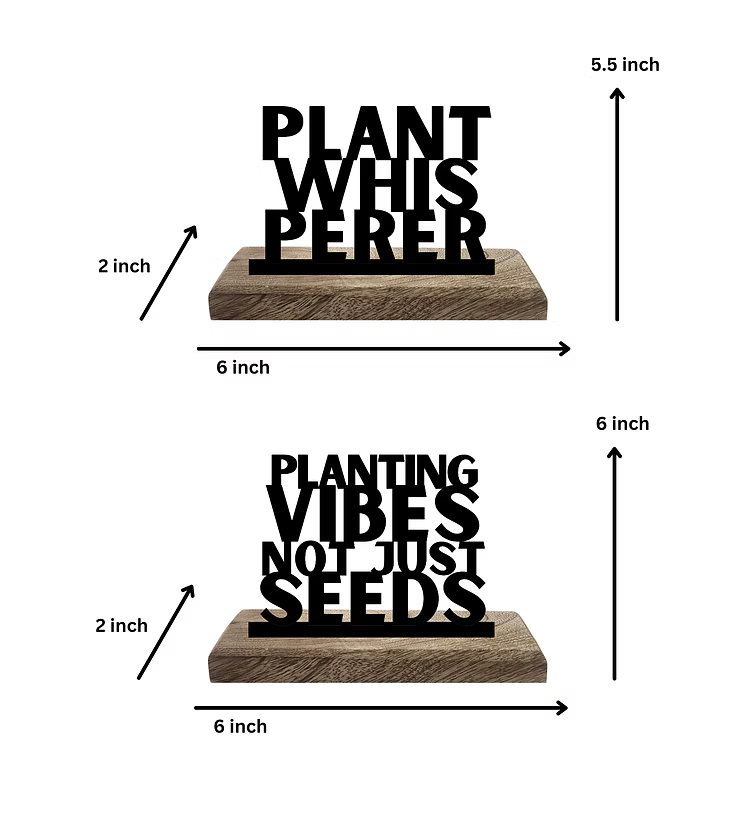 Plant Whisperer Set of 2 Table Décor