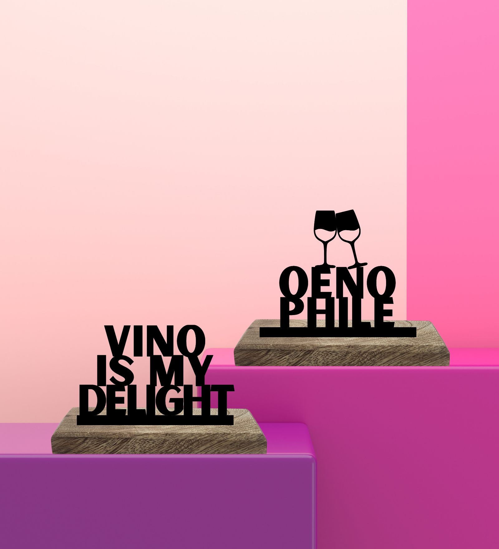 Oenophile Set of 2 Table Décor