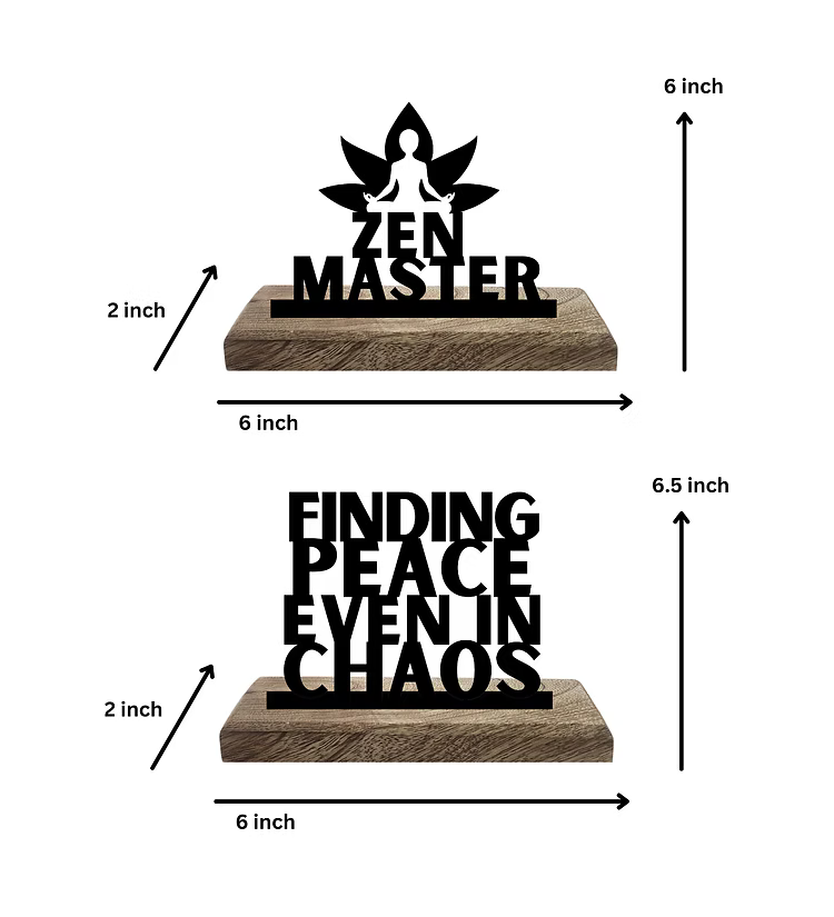 Zen Master Set of 2 Table Décor