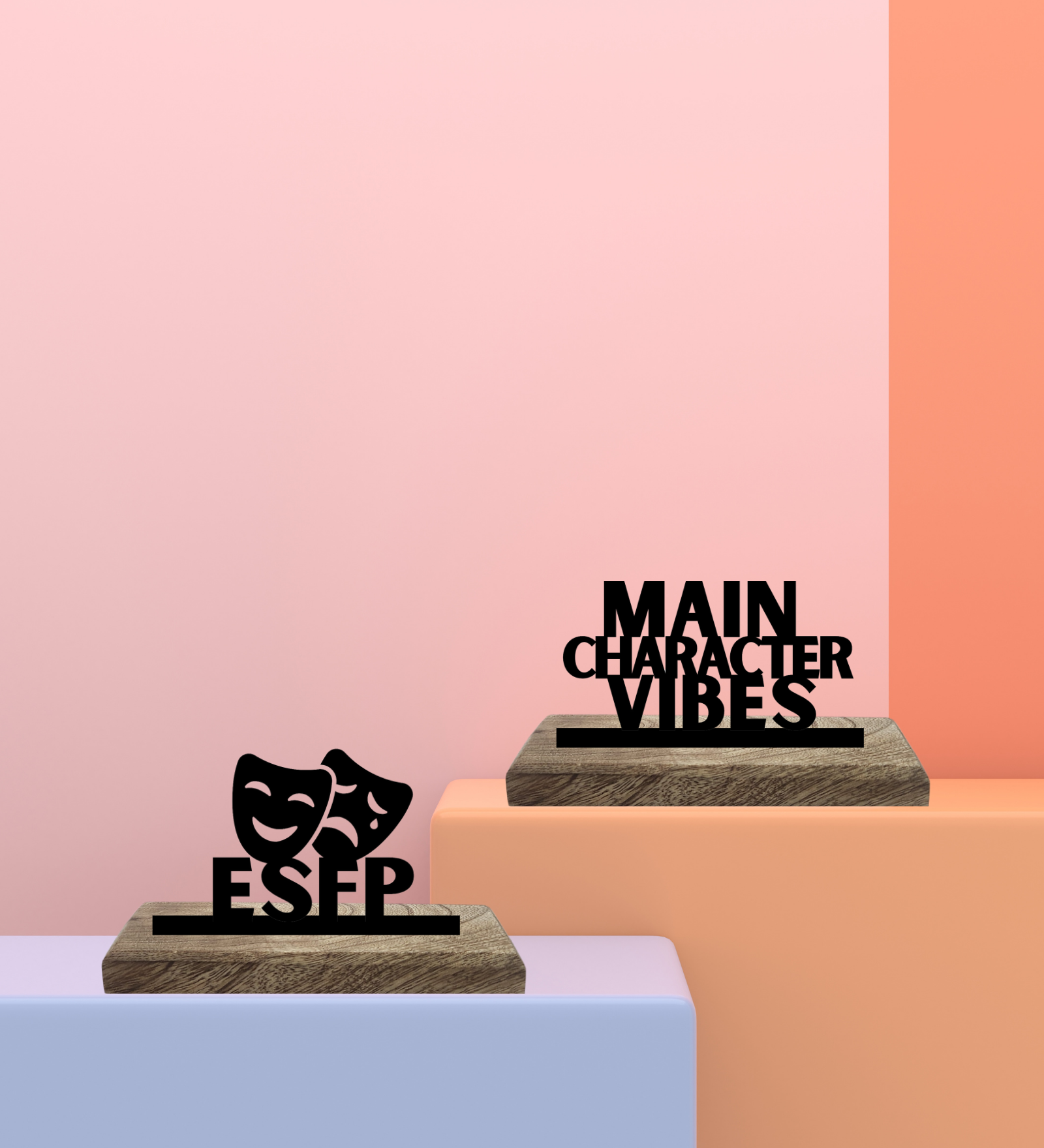 ESFP Myers Briggs Set of 2 Table Décor