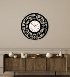 Zodiac Signs Astrology Wall Clock