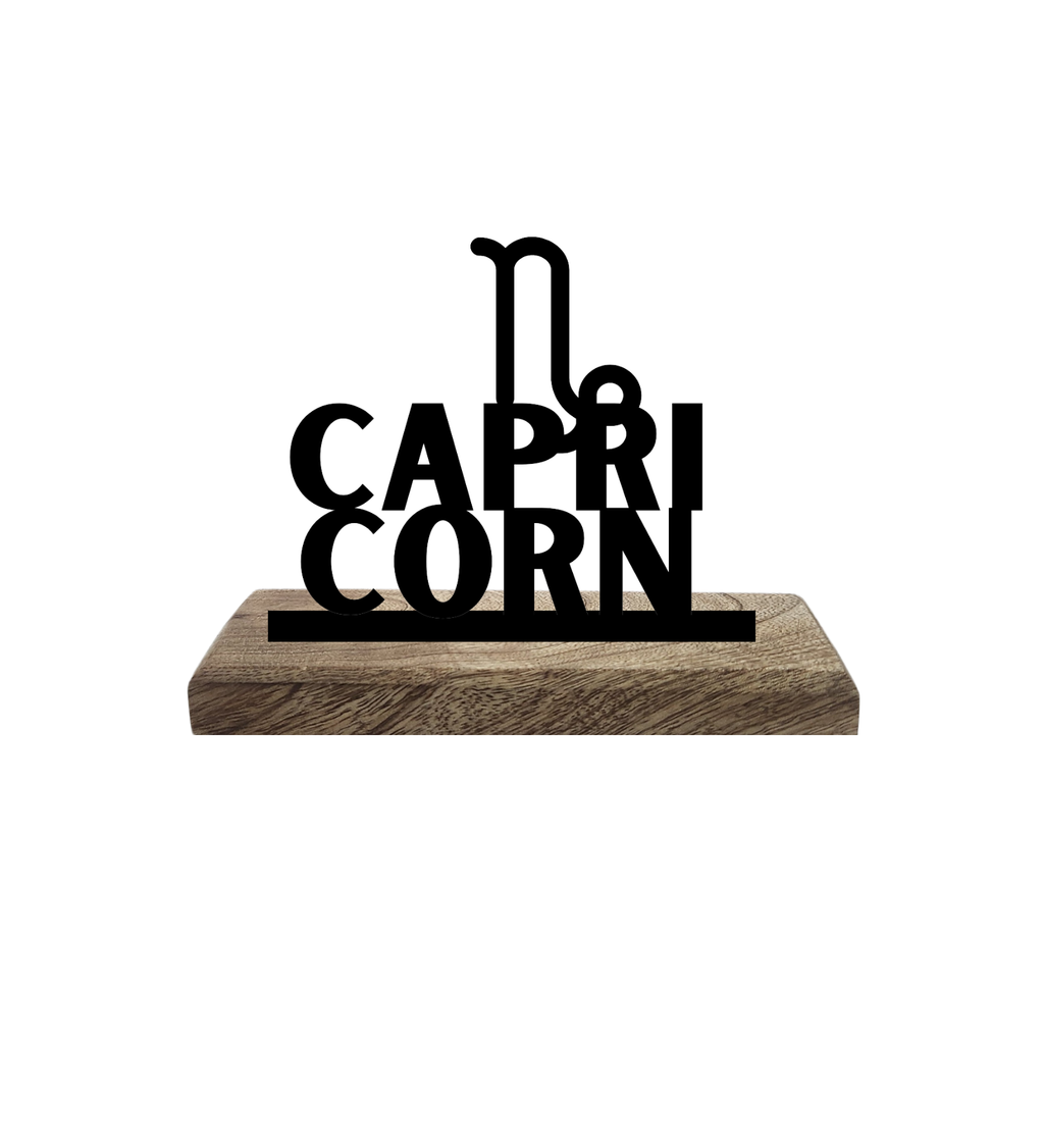 Capricorn Sun Sign Set of 2 Table Décor