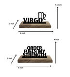 Virgo Sun Sign Set of 2 Table Décor