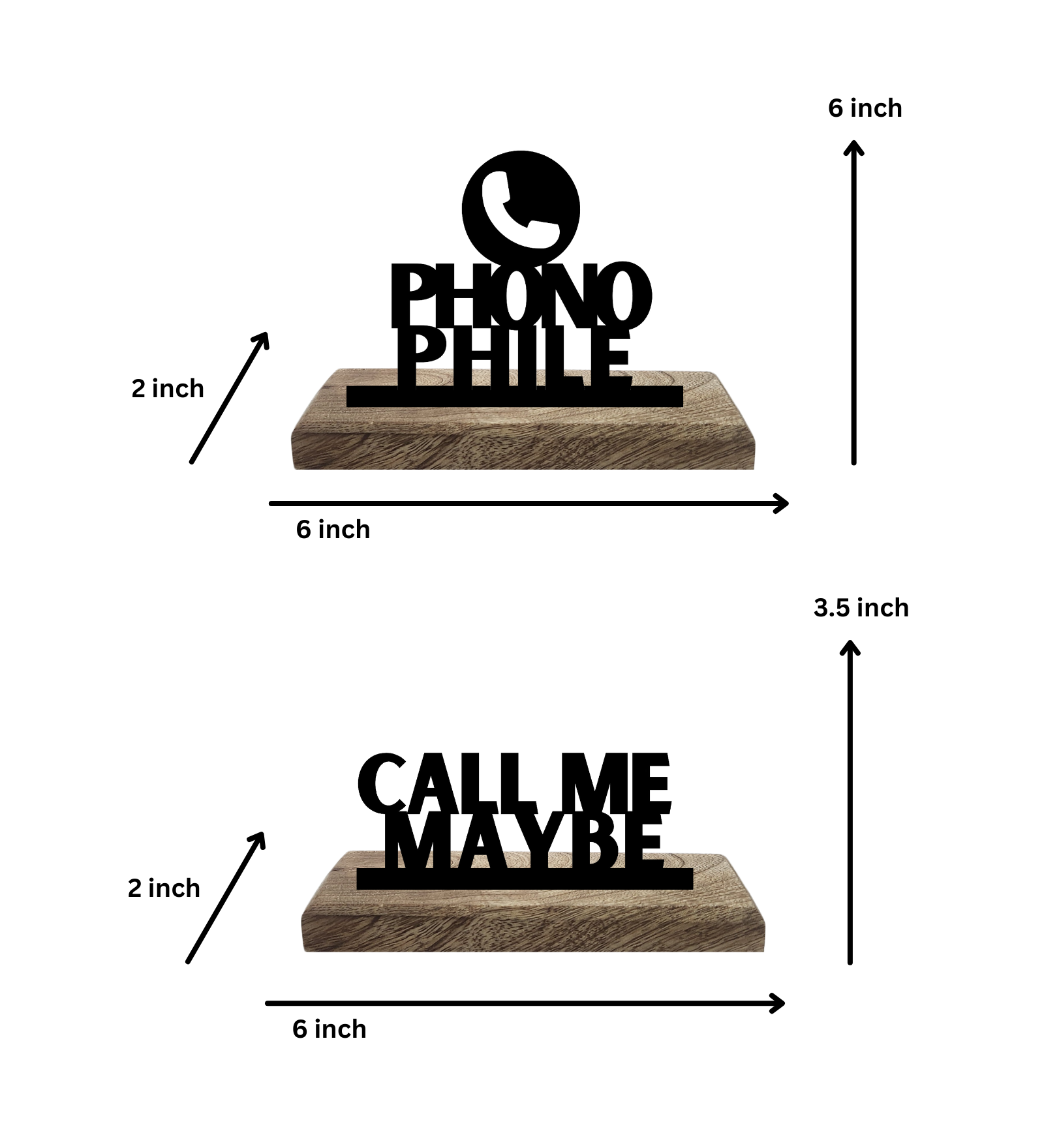Phonophile Set of 2 Table Décor
