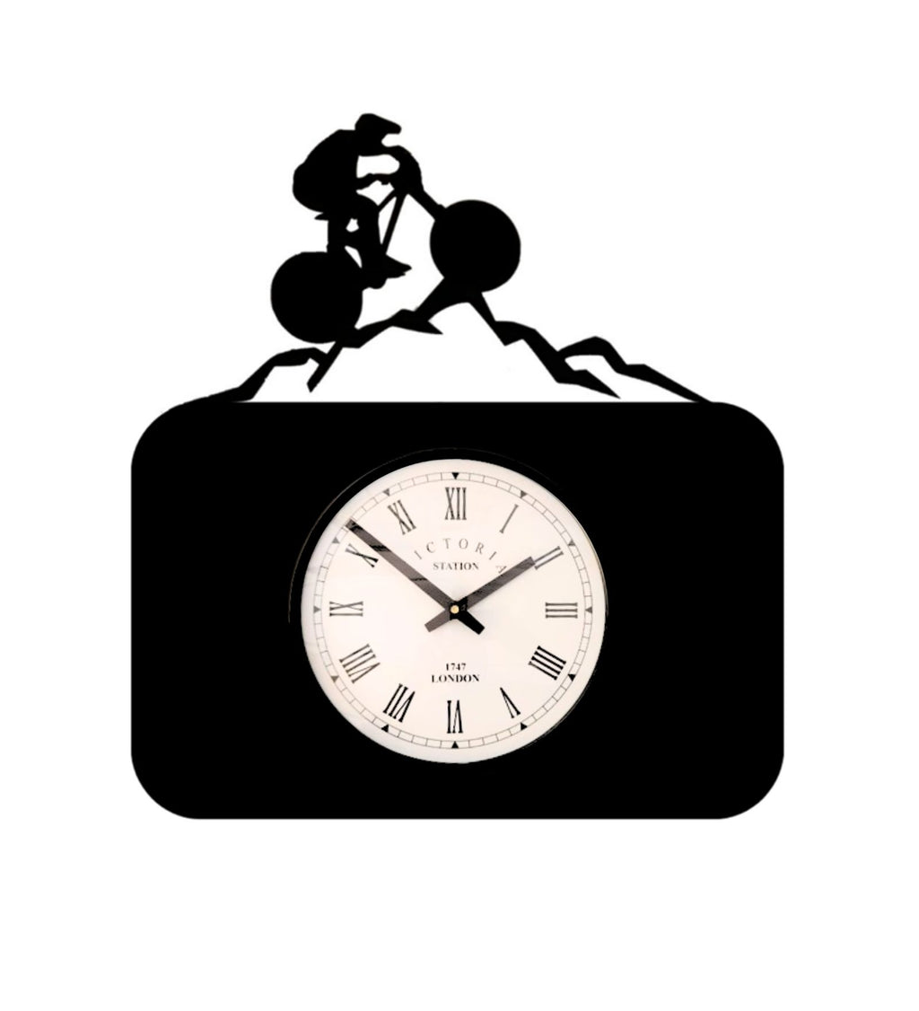 Mountain Biker Wall Clock