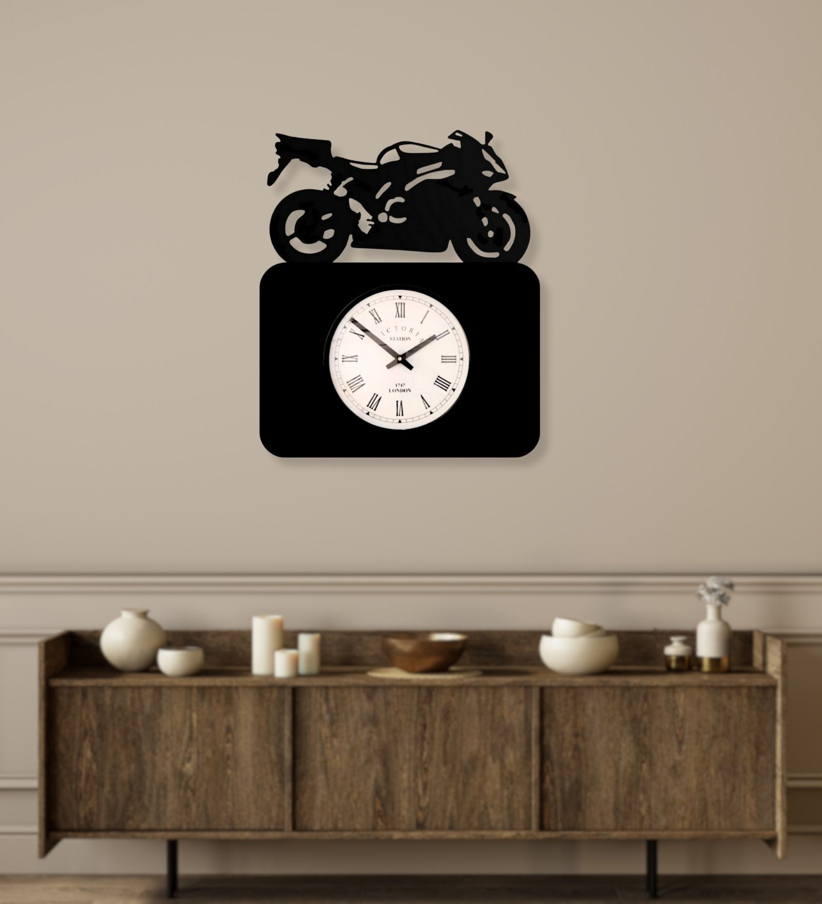 Biker Wall Clock