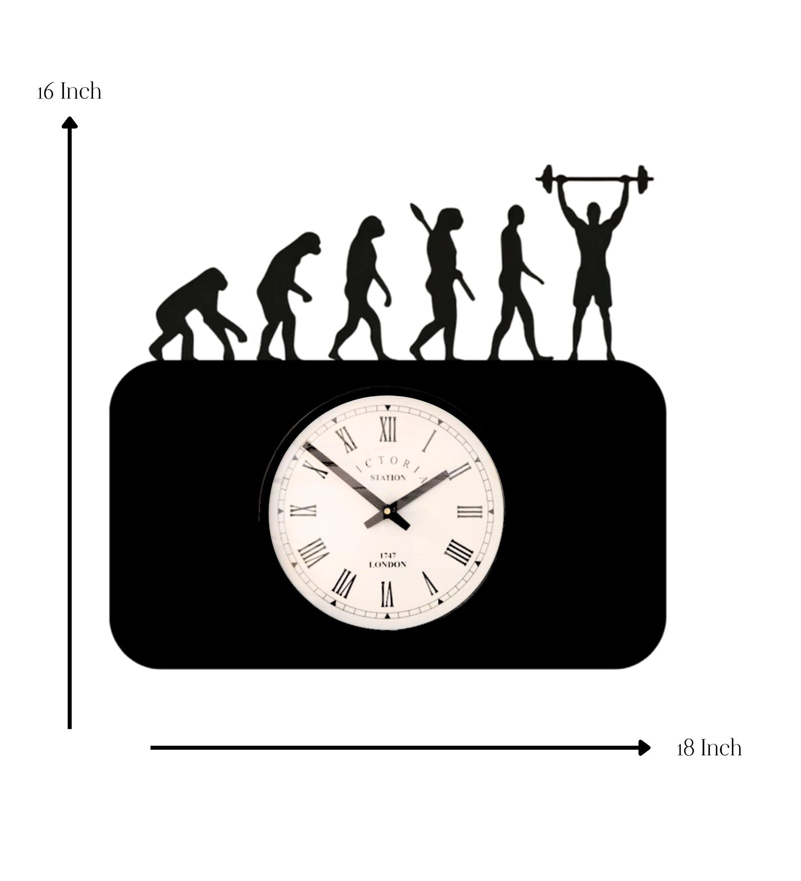 Evolution Gym Wall Clock