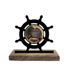 Dharmachakra Black Table Clock