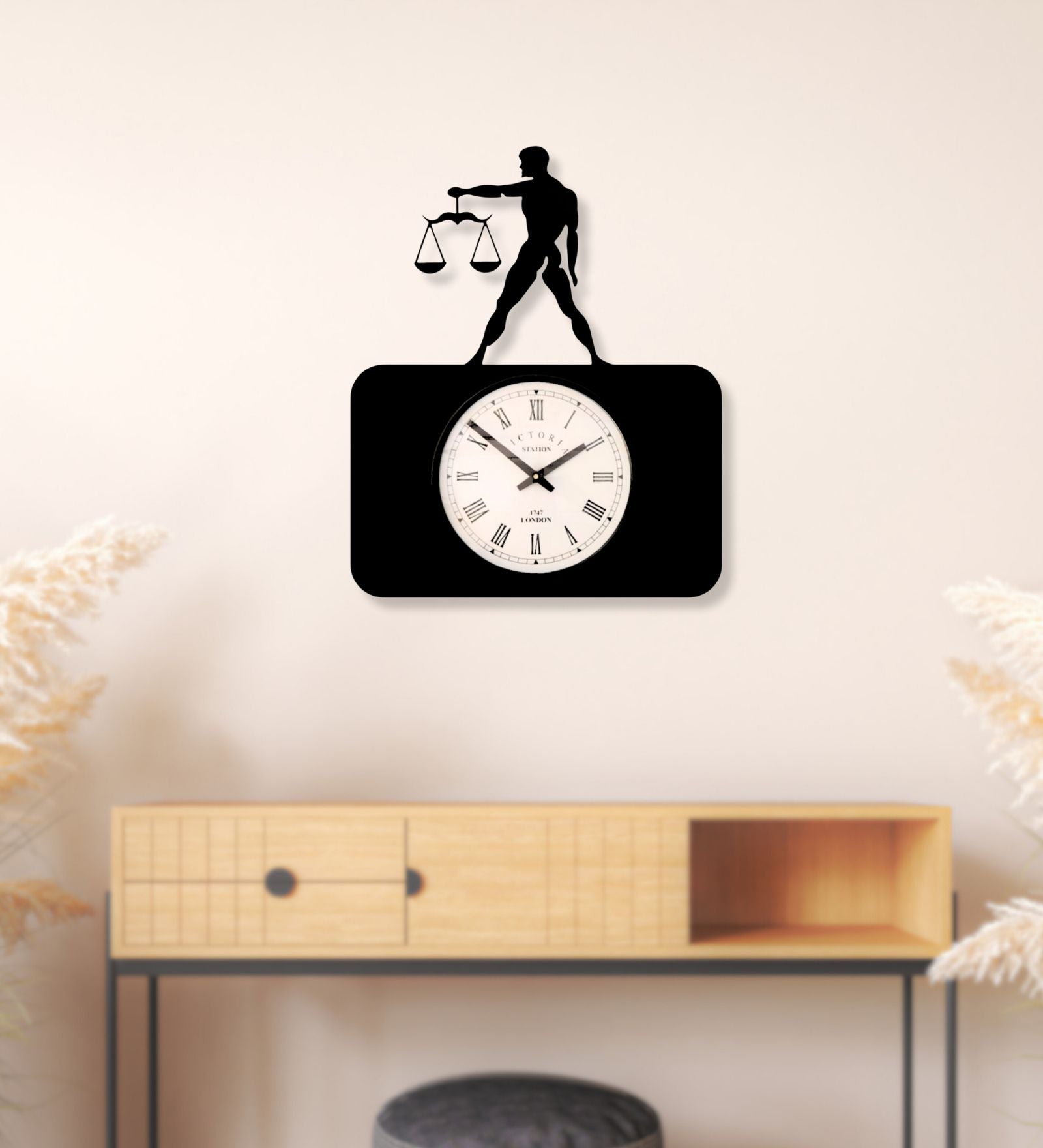 Libra Zodiac Wall Clock