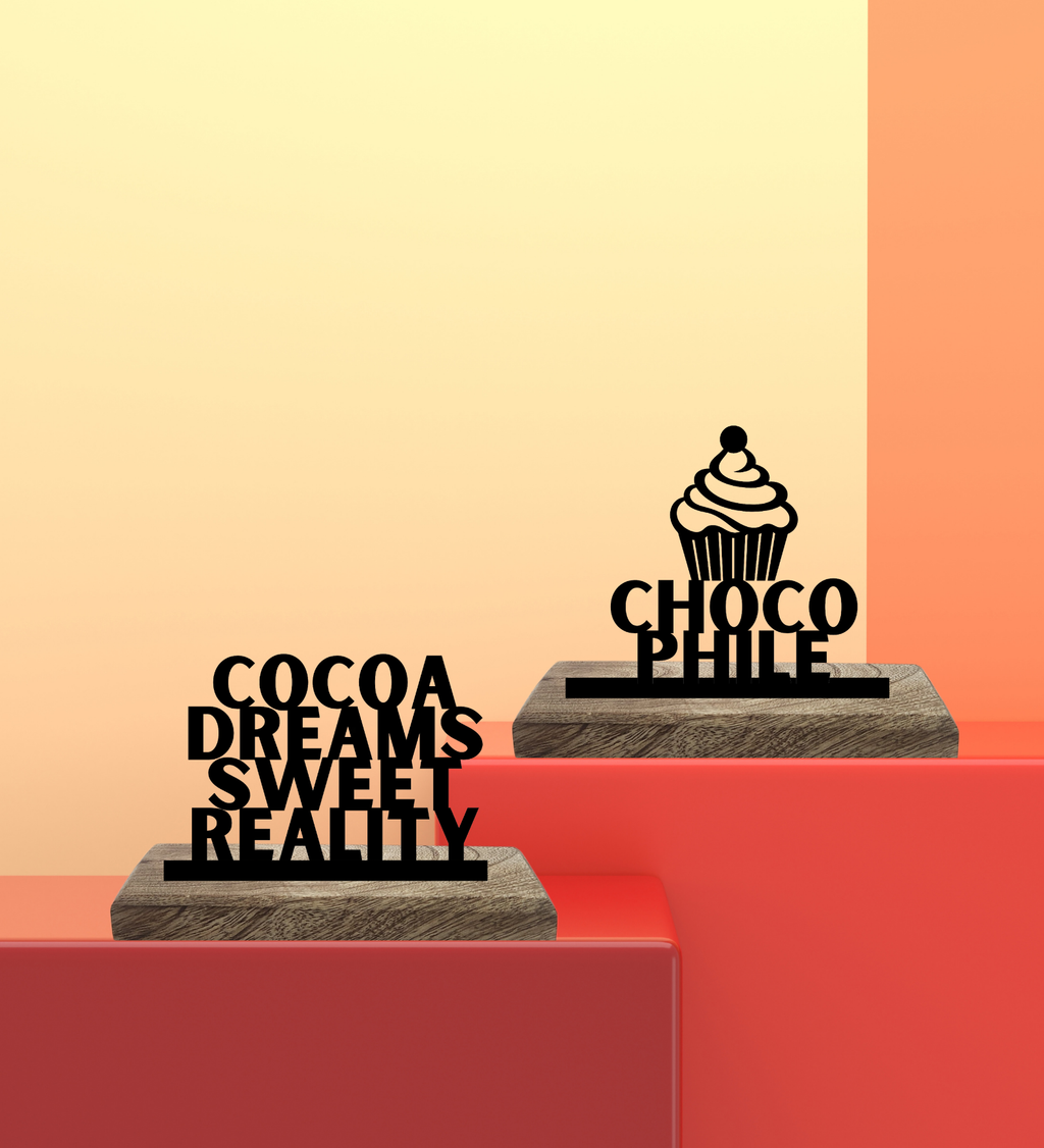 Chocophile Set of 2 Table Décor