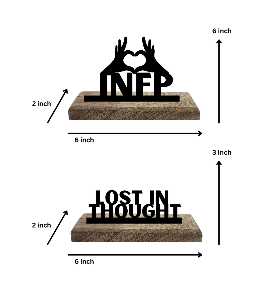 INFP Myers Briggs Set of 2 Table Décor