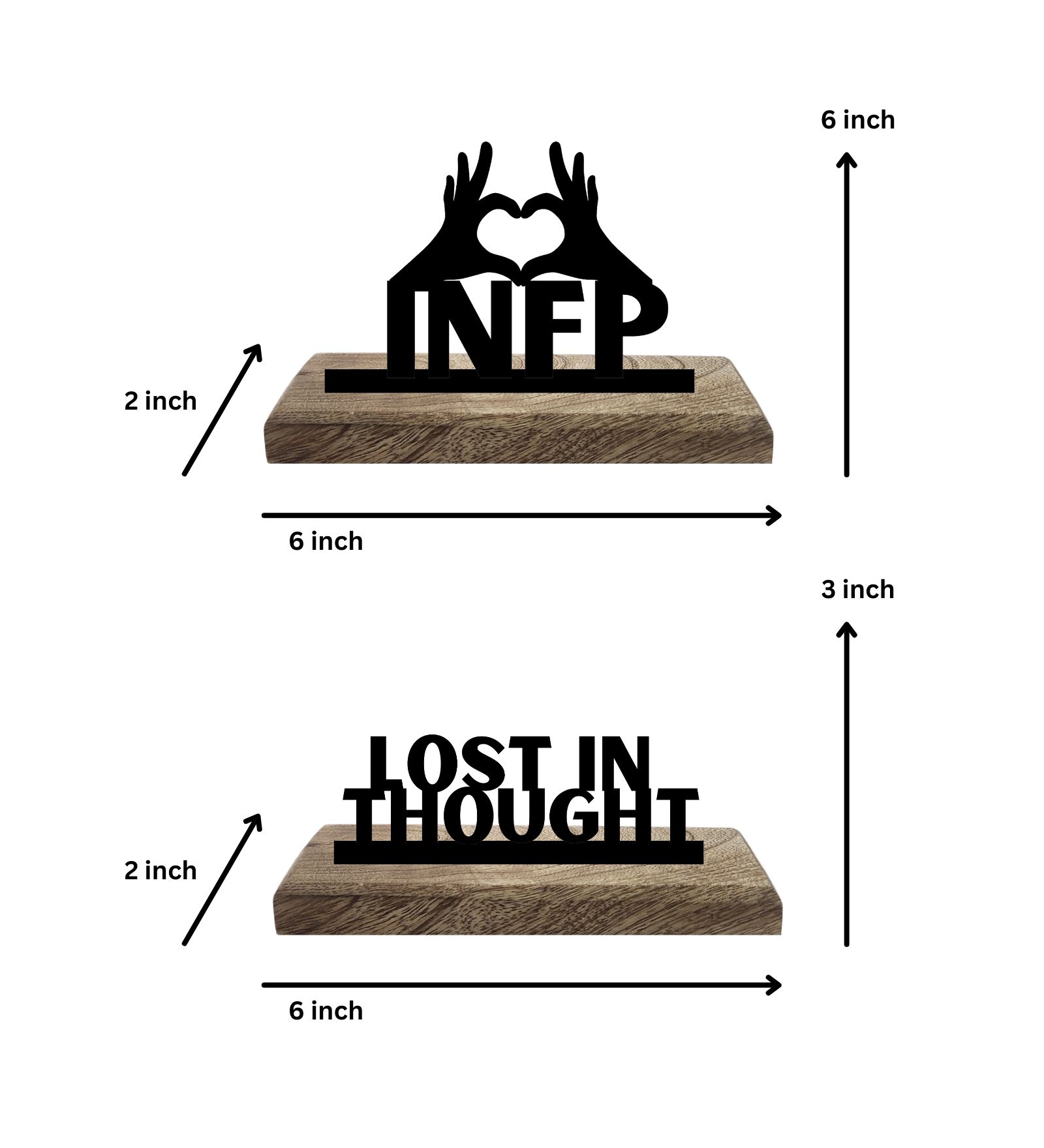 INFP Myers Briggs Set of 2 Table Décor