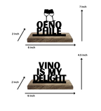 Oenophile Set of 2 Table Décor