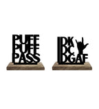 Chillaxing Attitude Set of 2 Table Décor