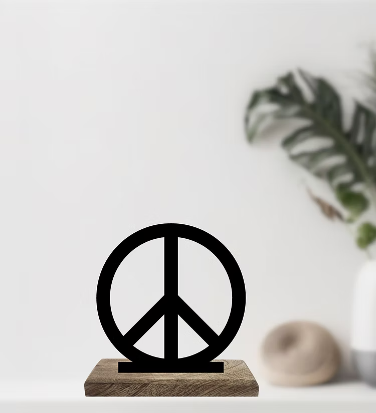 Heart and Peace Set of 2 Table Décor