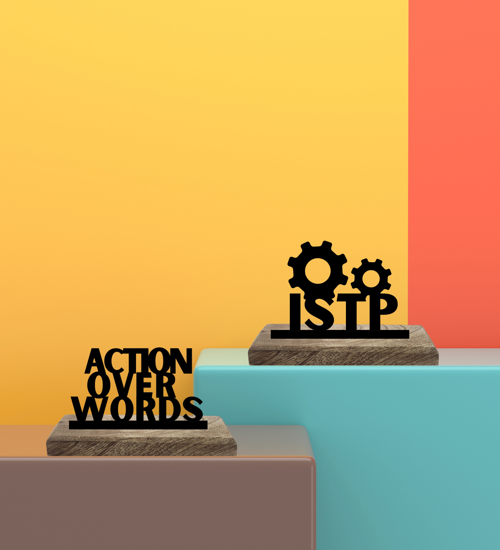 ISTP Myers Briggs Set of 2 Table Décor