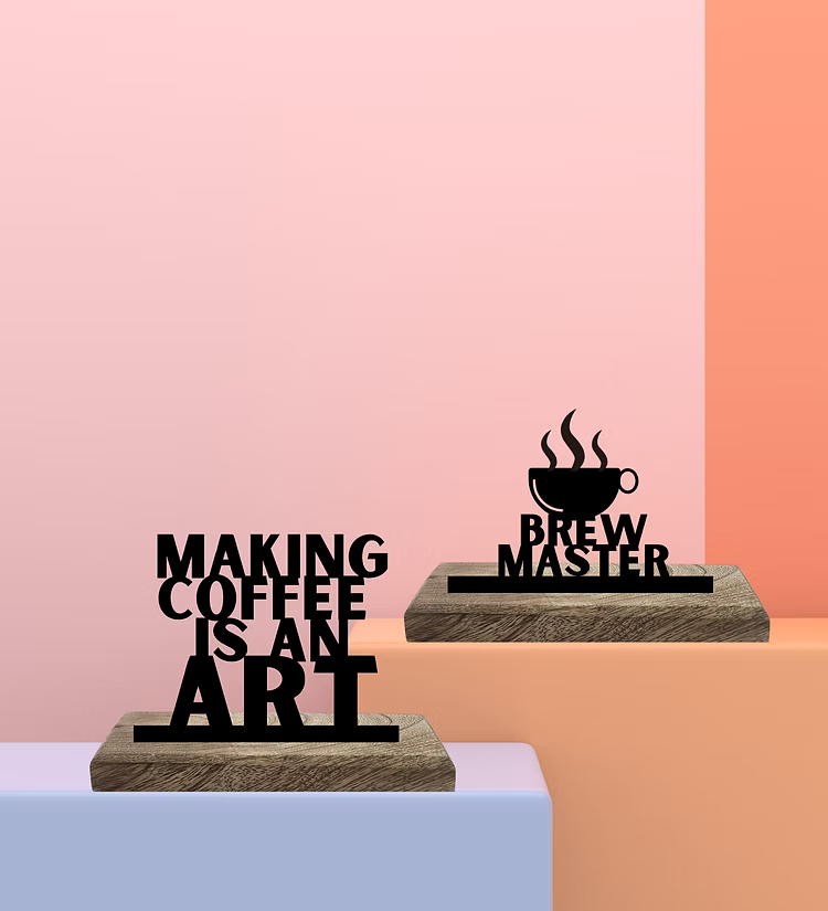 Brew Master Set of 2 Table Décor