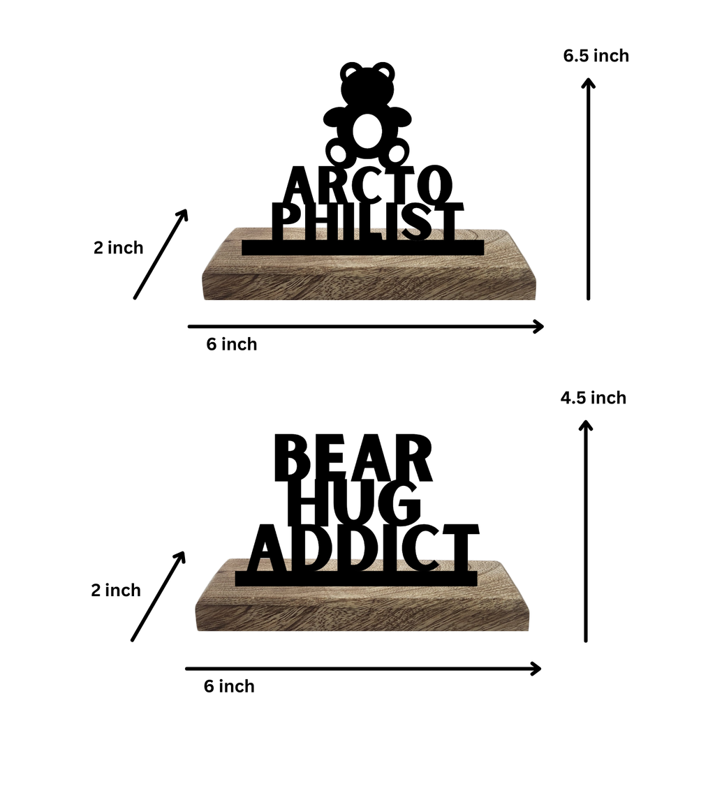 Arctophile Set of 2 Table Décor