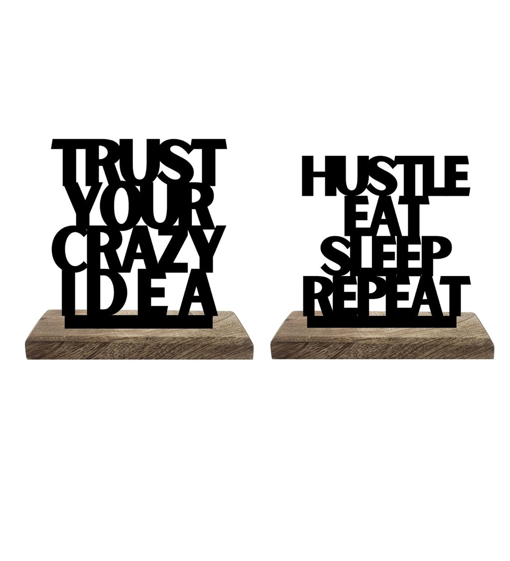 Crazy Hustle Momentum Set of 2 Table Décor