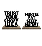 Crazy Hustle Momentum Set of 2 Table Décor