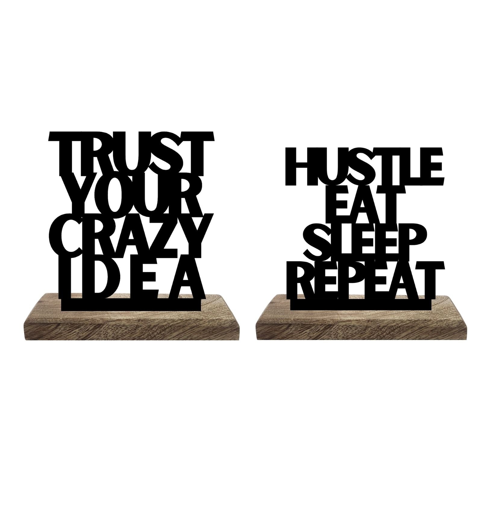 Crazy Hustle Momentum Set of 2 Table Décor