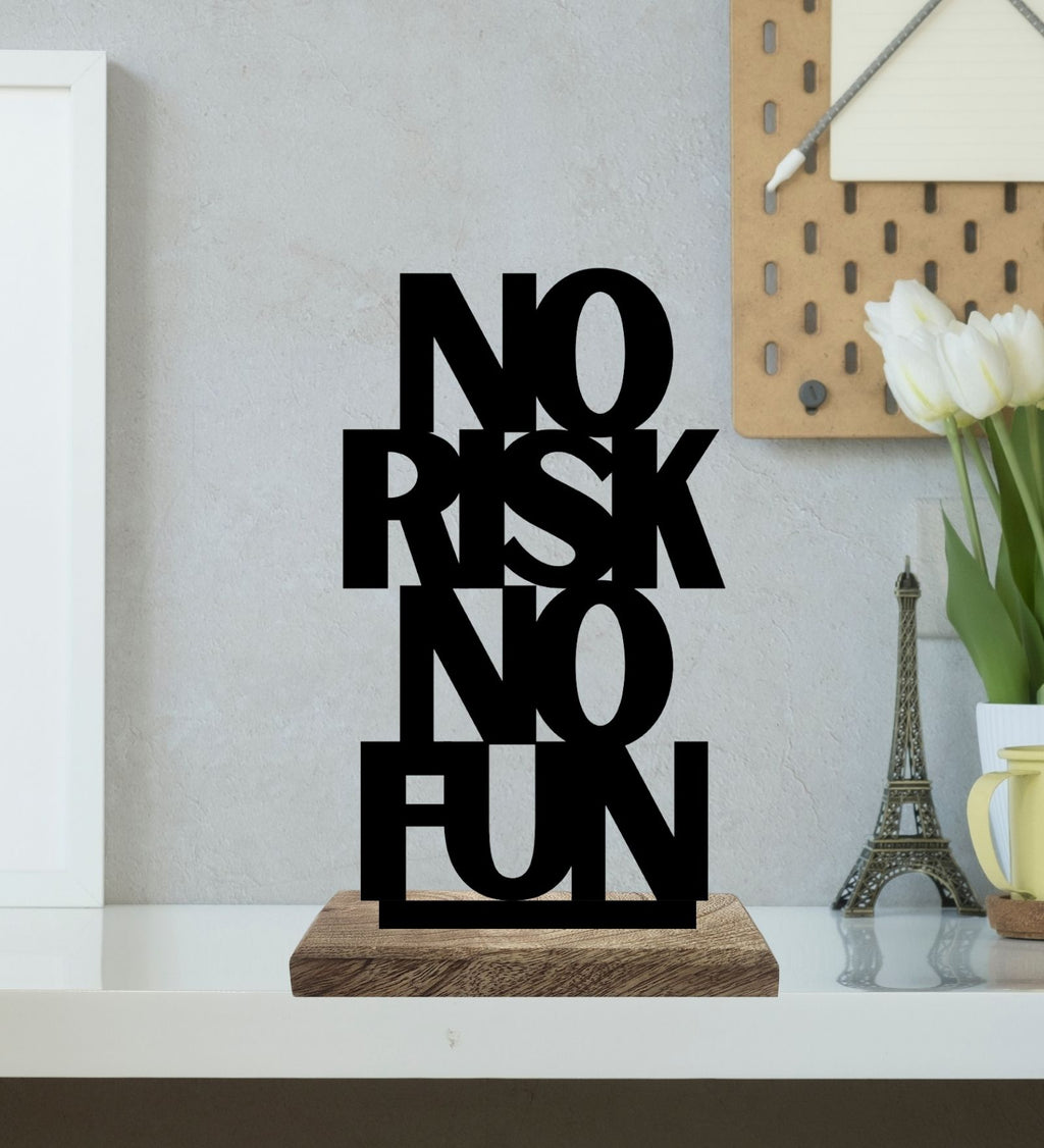 Calm Composure, Bold Risks Set of 2 Table Décor