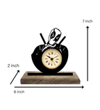 Deadpool Marvel Black Table Clock