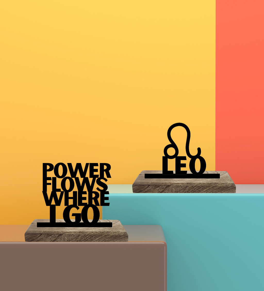 Leo Sun Sign Set of 2 Table Décor