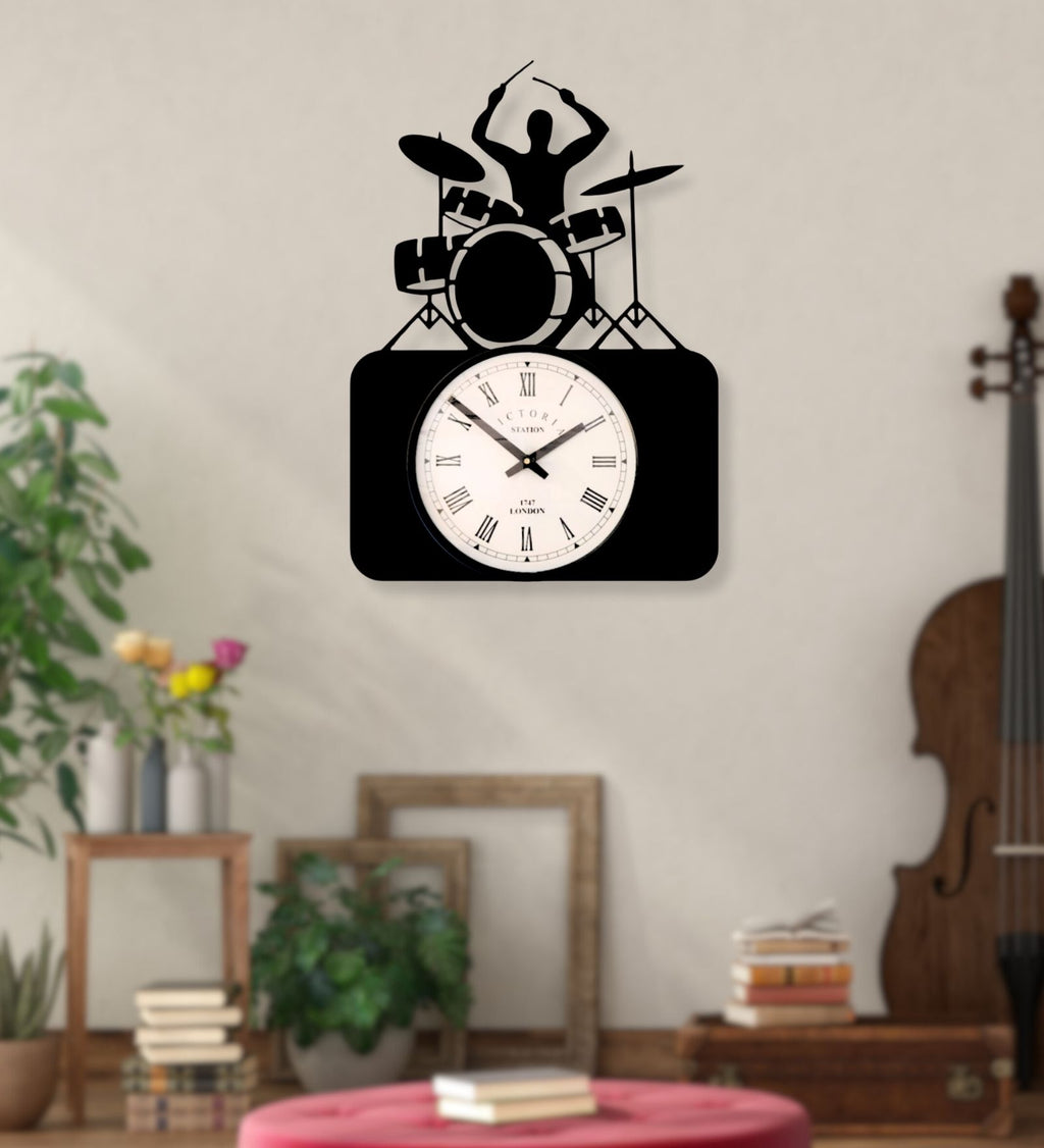 Drummer Wall Clock