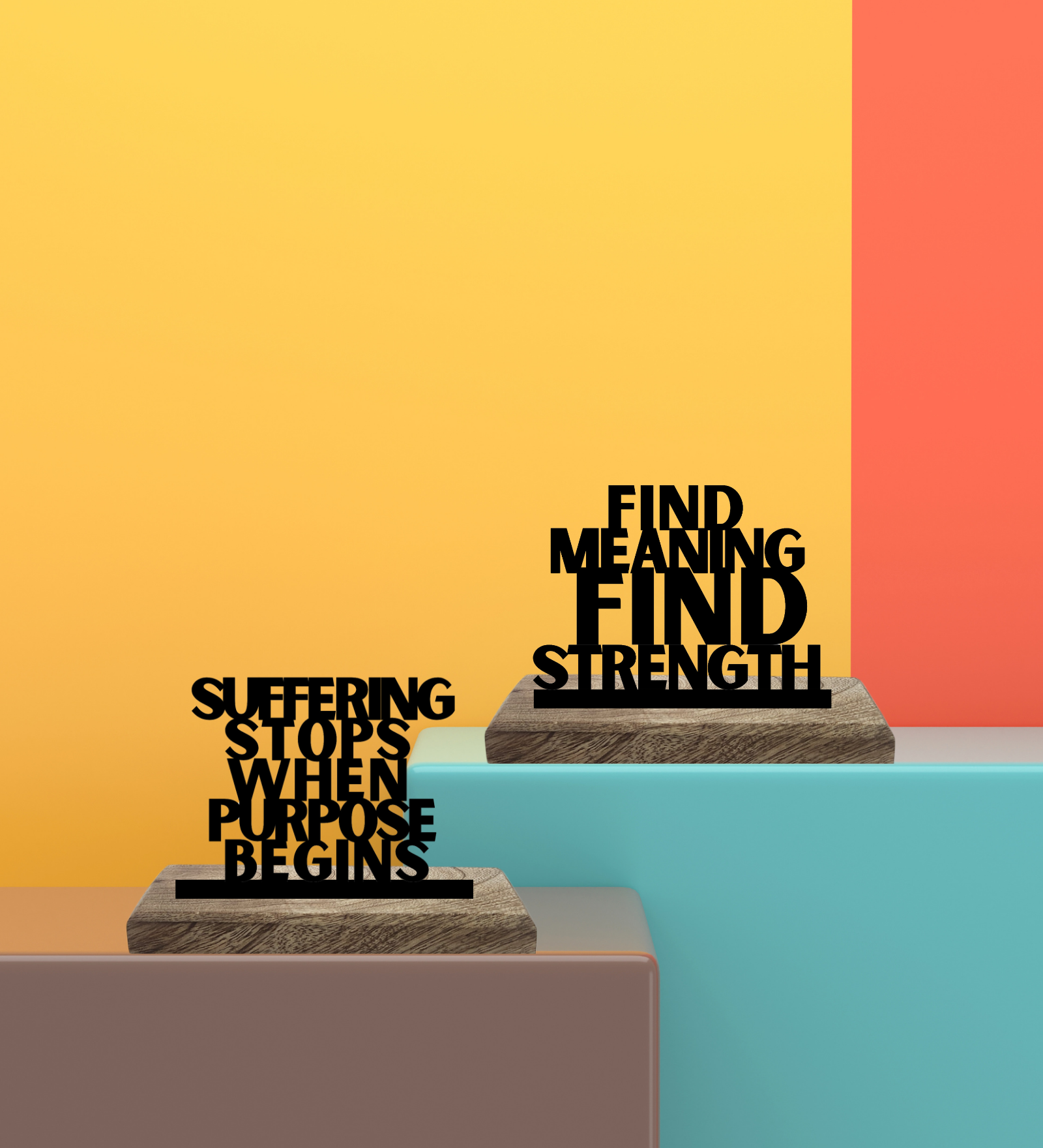 Thrive with Meaning Set of 2 Table Décor