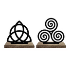 Eternal Knots and Spirals Set of 2 Table Décor