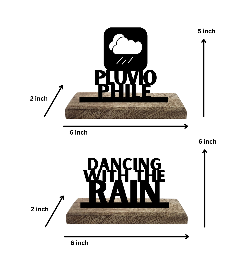 Pluviophile Set of 2 Table Décor