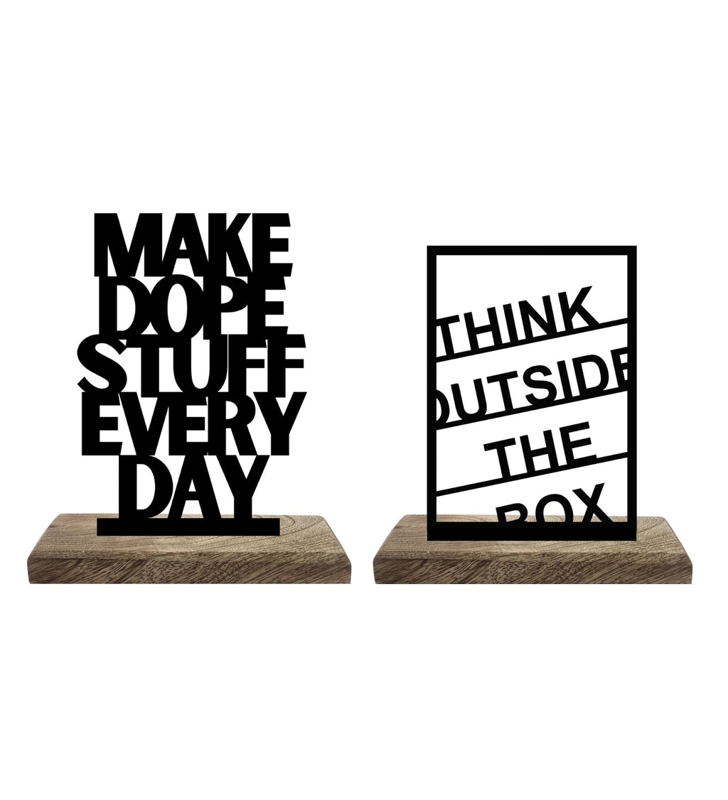 Dope Ideas, Daily Execution Set of 2 Table Décor