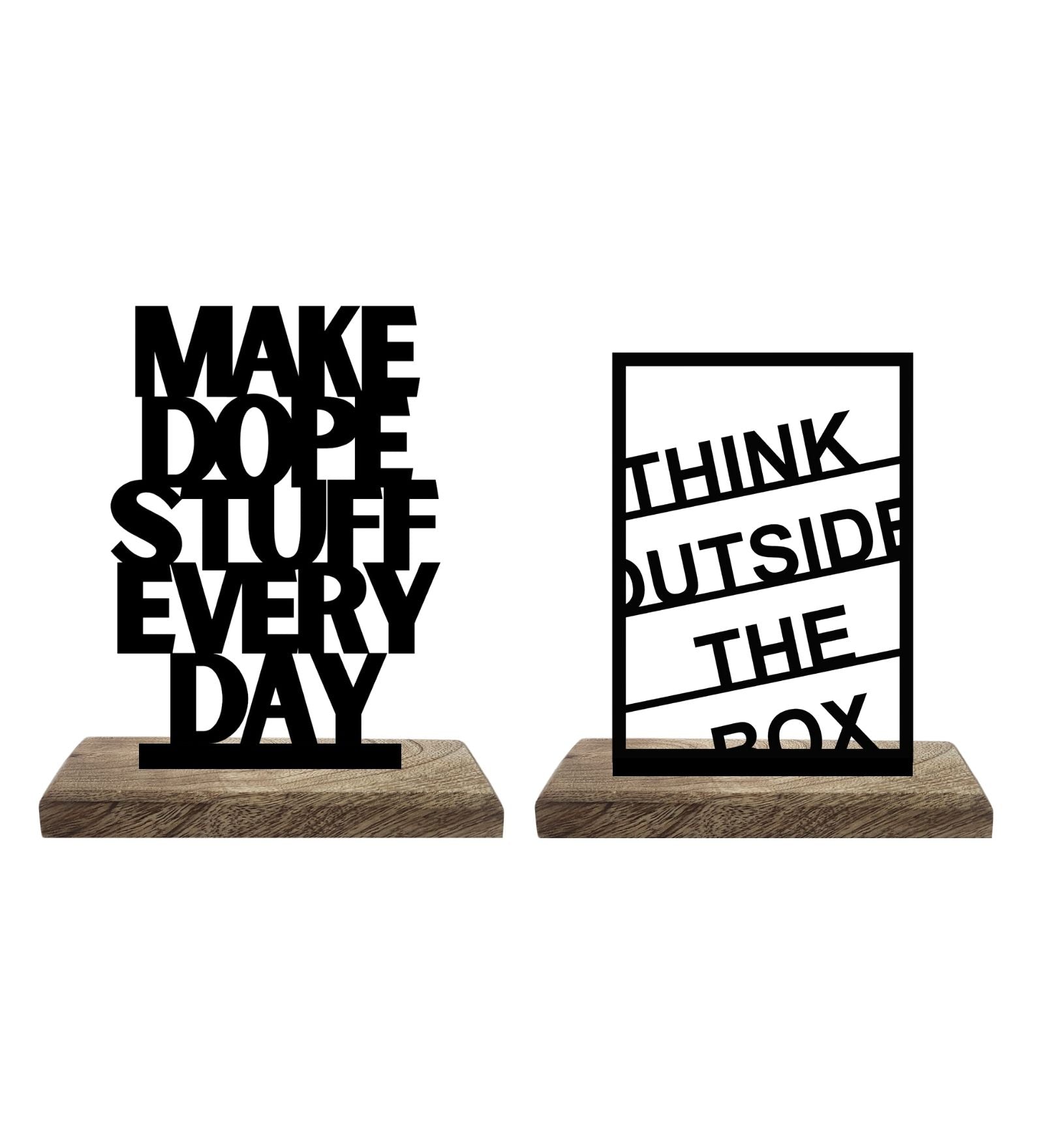 Dope Ideas, Daily Execution Set of 2 Table Décor