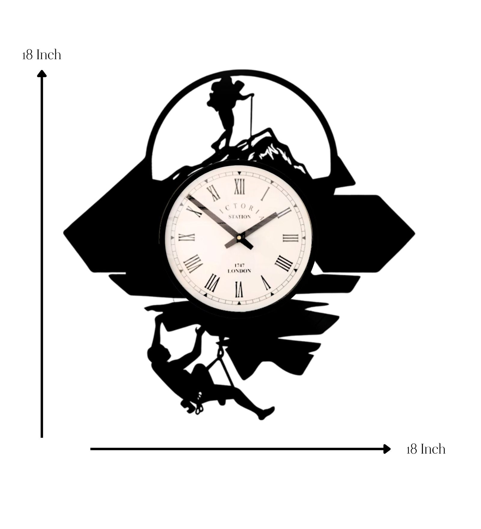 Dedication Mountaineering Wall Clock