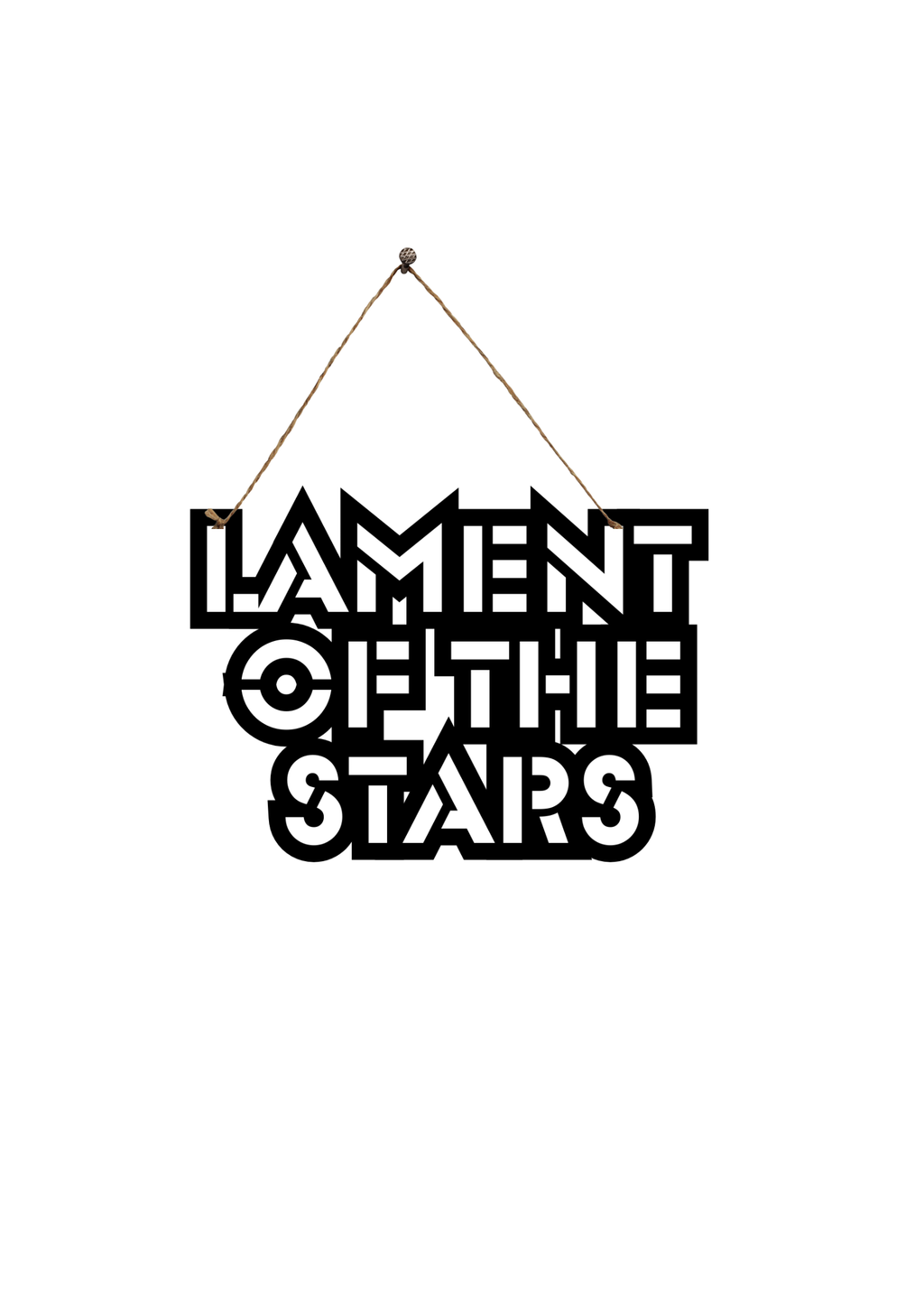 Lament of the Stars Metal Hanging