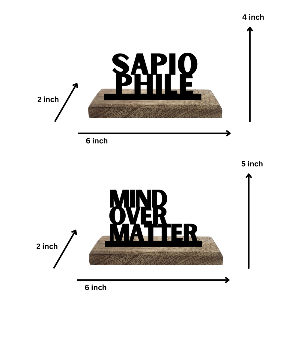 Sapiophile Set of 2 Table Décor