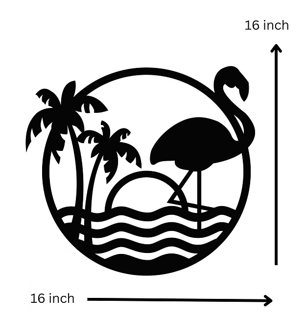 Flamingo on a Beach