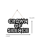Crown of Silence Metal Hanging