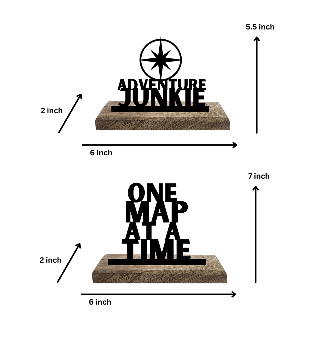 Adventure Junkie Set of 2 Table Décor