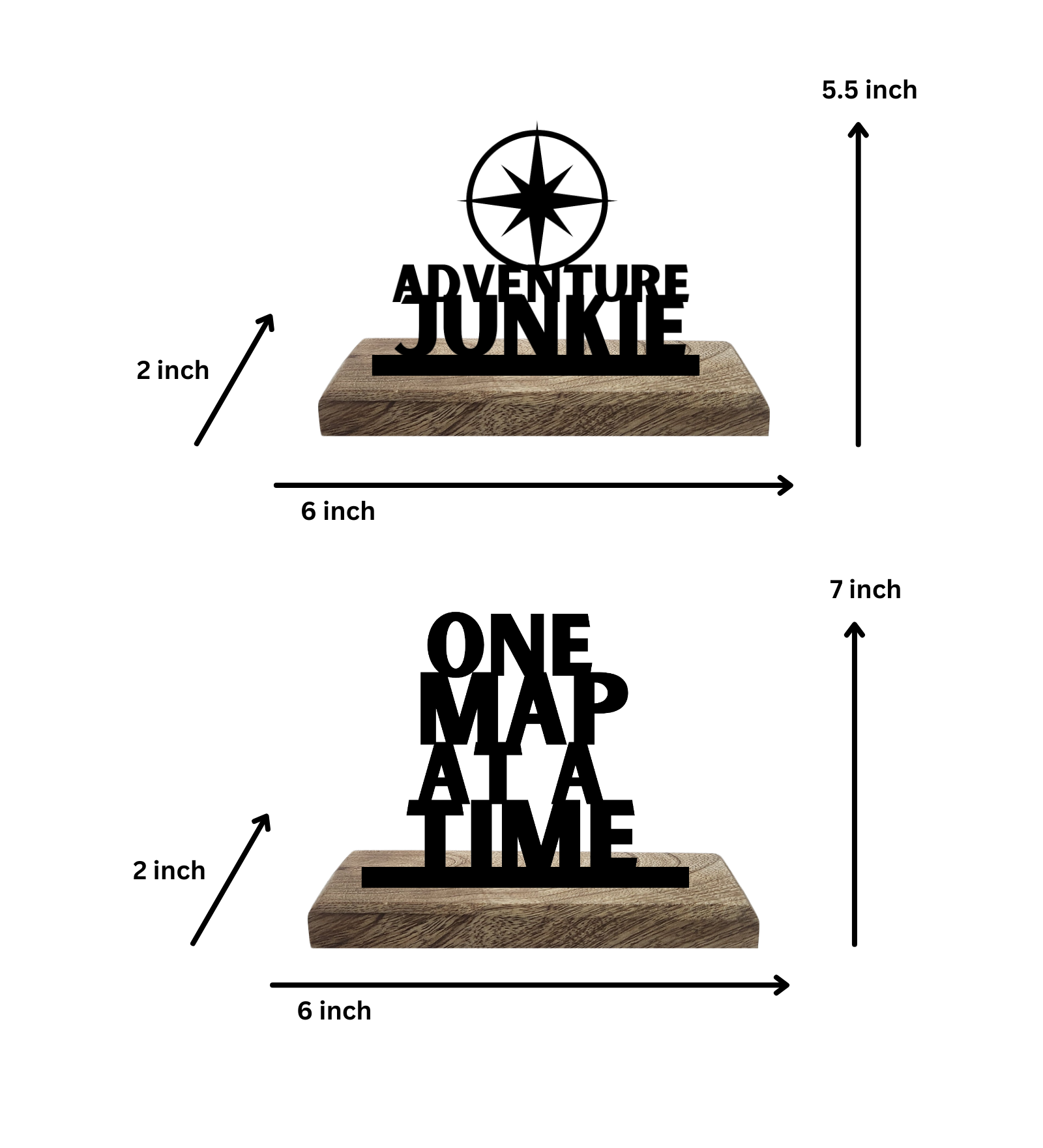 Adventure Junkie Set of 2 Table Décor