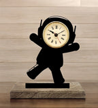 Astronaut Black Table Clock