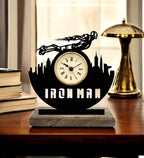 Iron Man Marvel Black Table Clock