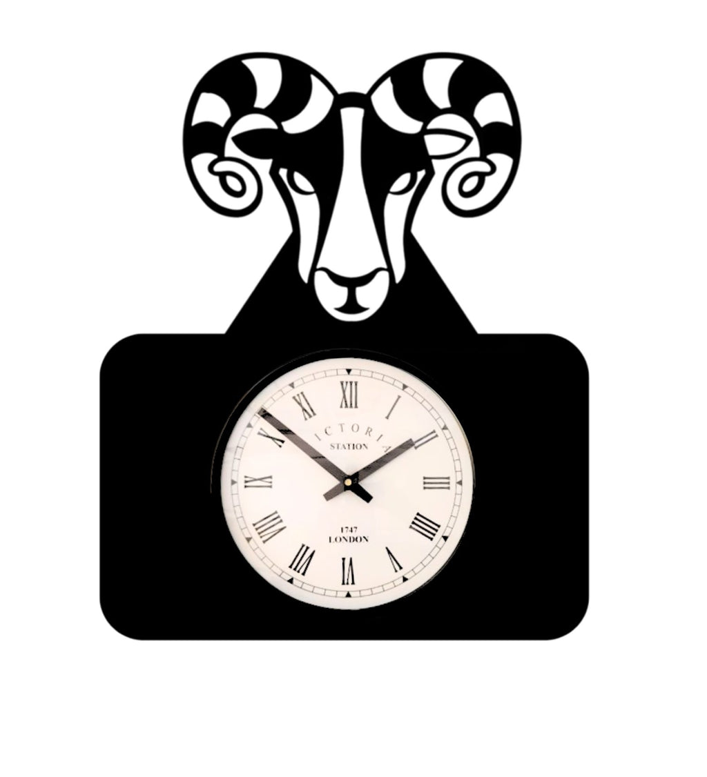 Aries Zodiac Wall Clock